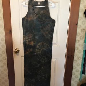 Handmade  long tie dye dress.
